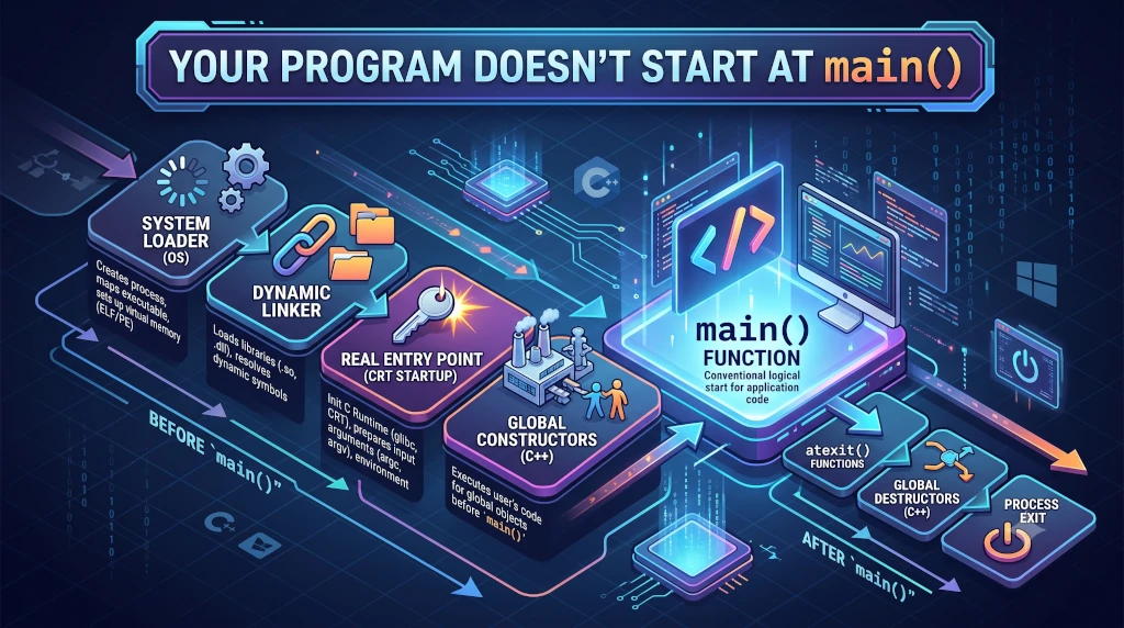 Seu Programa Não Começa na main